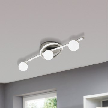 Eglo 34024 - Luminária de teto LED AQUINO 3xLED/3,5W/230V + LED/4,5W + LED/7W