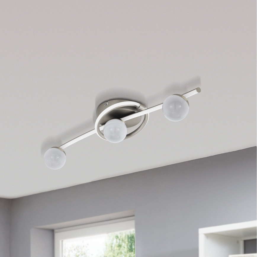 Eglo 34024 - Luminária de teto LED AQUINO 3xLED/3,5W/230V + LED/4,5W + LED/7W