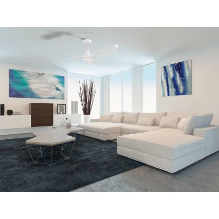 Eglo - Ventilador de teto LED LED/15W/230V + controlo remoto