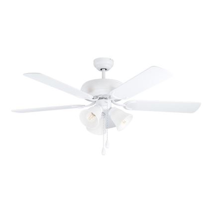 Eglo 35076 - Ventilador de teto LAS PALMAS 3xE27/40W/230V branco