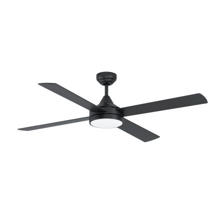 Eglo - Ventoinha de teto LED com regulação LED/20W/230V + CR preta