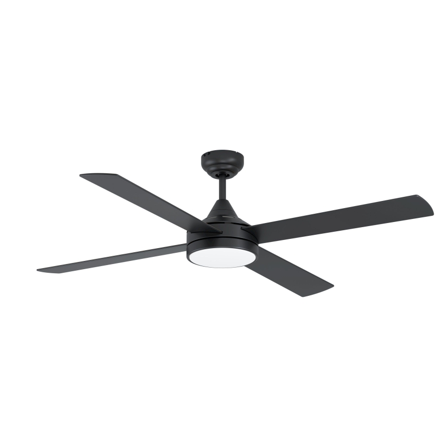 Eglo - Ventoinha de teto LED com regulação LED/20W/230V + CR preta
