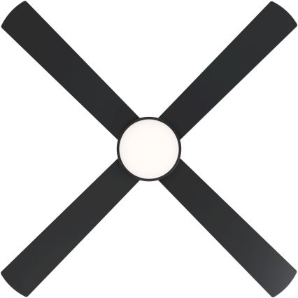 Eglo - Ventoinha de teto LED com regulação LED/20W/230V + CR preta