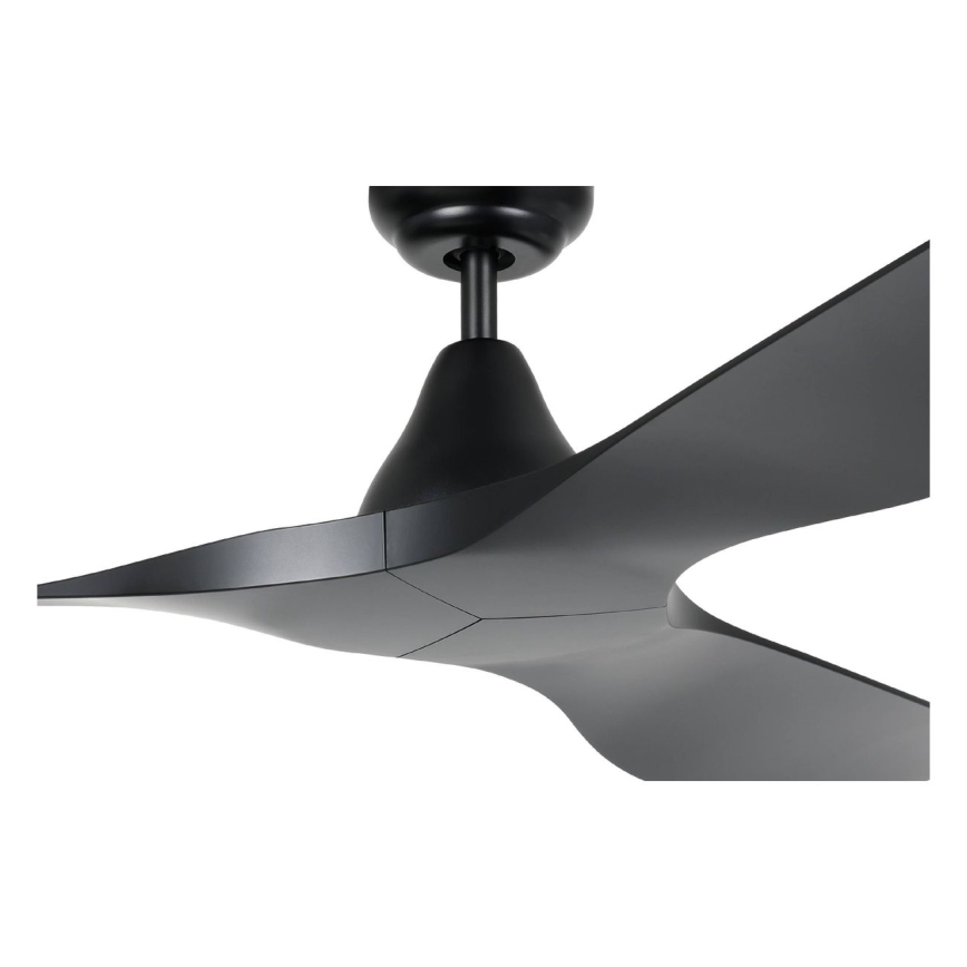 Eglo - Ventilador de teto diâmetro 132 cm, preto + comando à distância