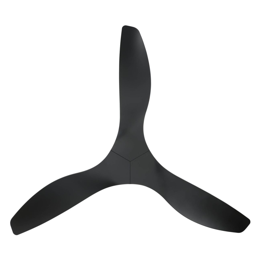 Eglo - Ventilador de teto diâmetro 132 cm, preto + comando à distância