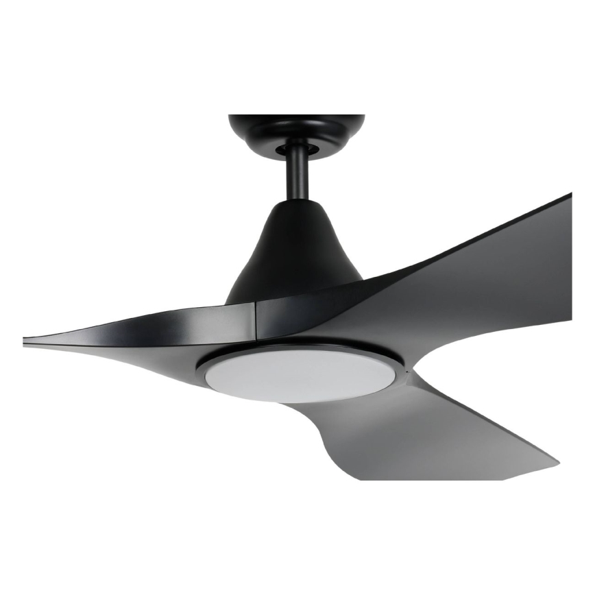 Eglo - Ventilador de teto LED/20W/230V 3000/4000/5000K Ø132 cm preto + comando remoto