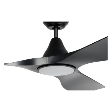 Eglo - Ventilador de teto LED/19W/230V Ø 132 cm preto + comando à distância