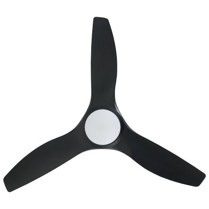 Eglo - Ventilador de teto LED dimmerizável LED/16W/230V preto + comando à distância