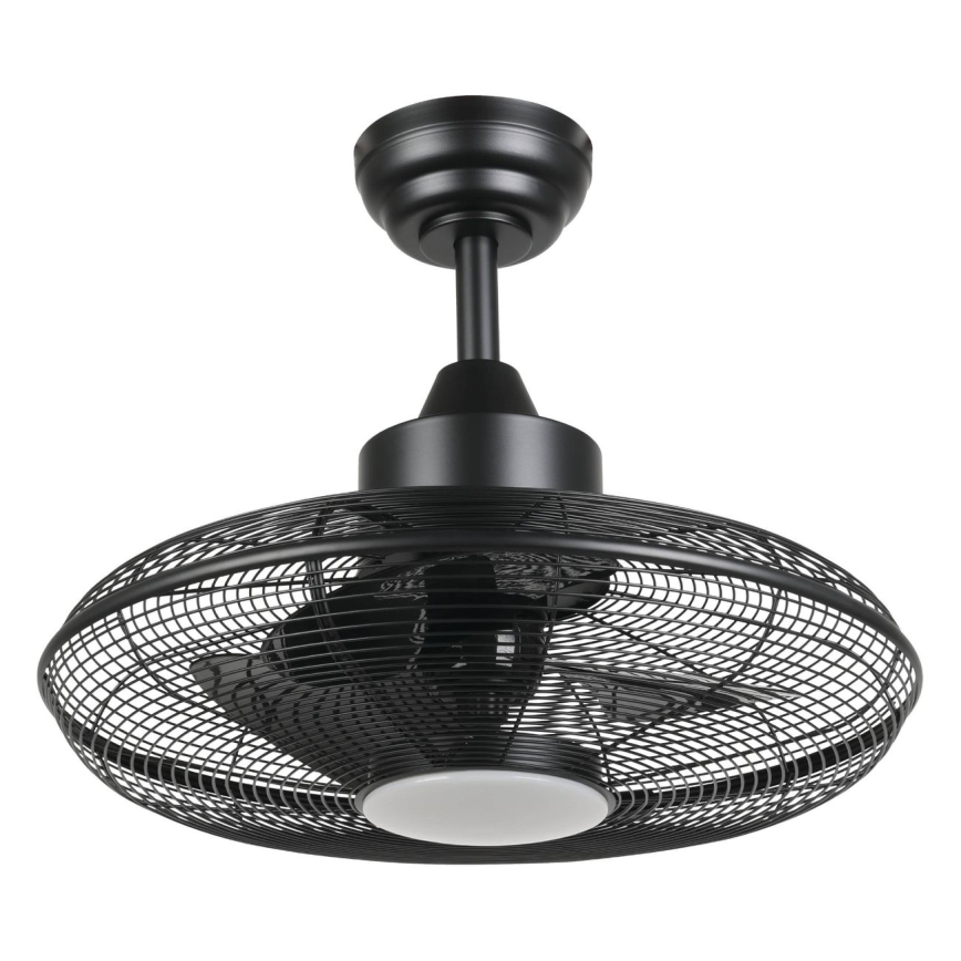 Eglo - Ventilador de teto LED/15W/230V 3000/4000/5000K diâmetro 53 cm preto + comando remoto