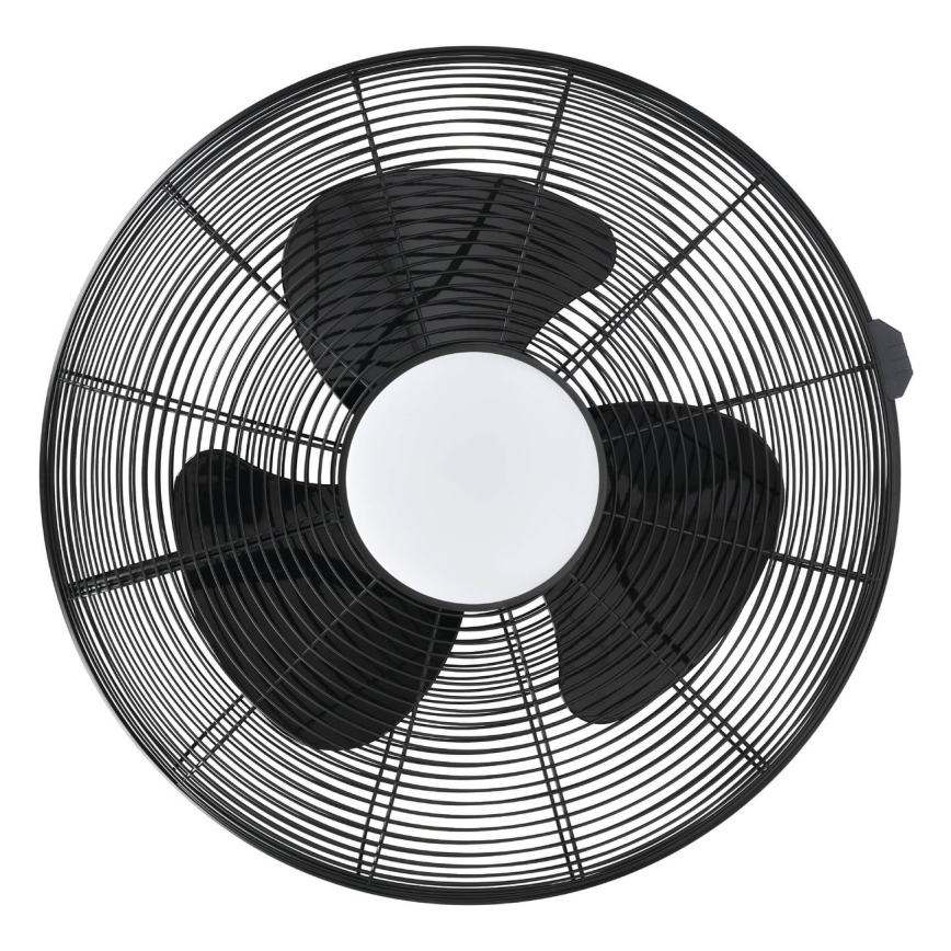 Eglo - Ventilador de teto LED/15W/230V 3000/4000/5000K diâmetro 53 cm preto + comando remoto