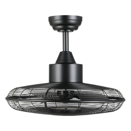 Eglo - Ventilador de teto LED/15W/230V 3000/4000/5000K diâmetro 53 cm preto + comando remoto