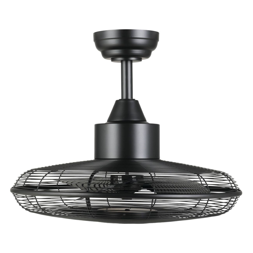 Eglo - Ventilador de teto LED/15W/230V 3000/4000/5000K diâmetro 53 cm preto + comando remoto