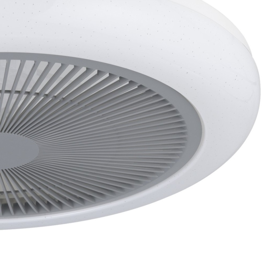 Eglo - Ventilador de teto LED regulável LED/25,5W/230V cinza + controlo remoto