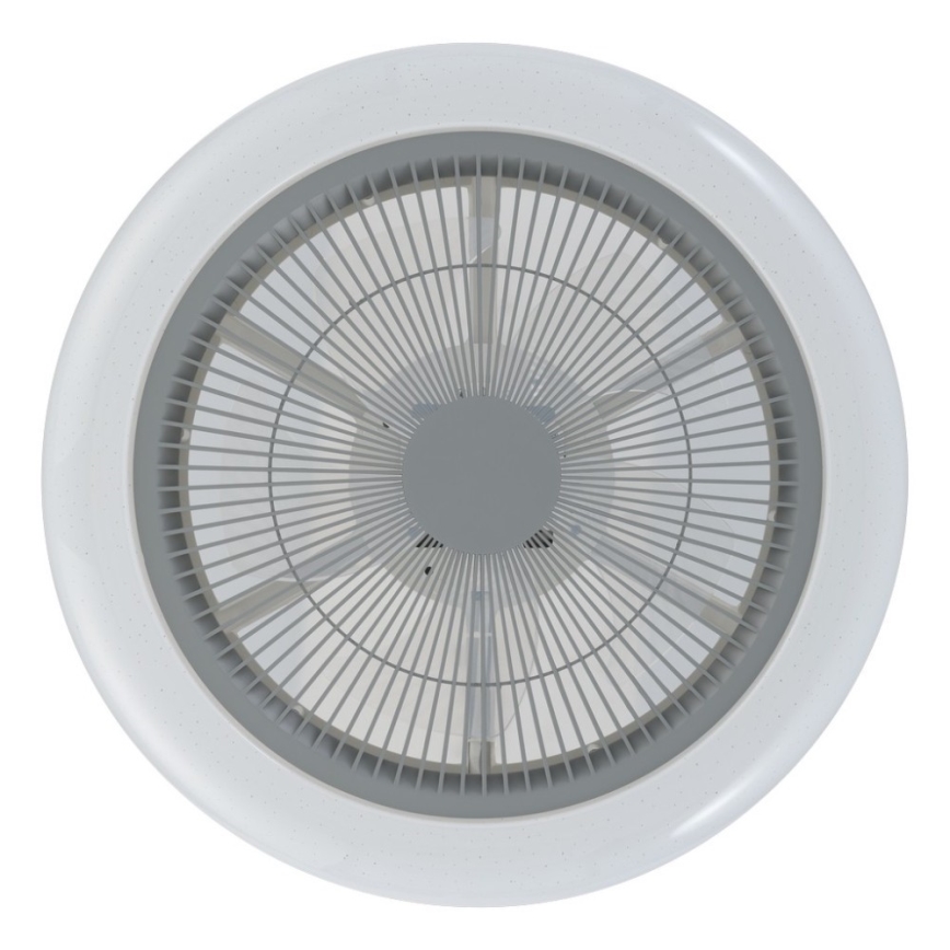 Eglo - Ventilador de teto LED regulável LED/25,5W/230V cinza + controlo remoto
