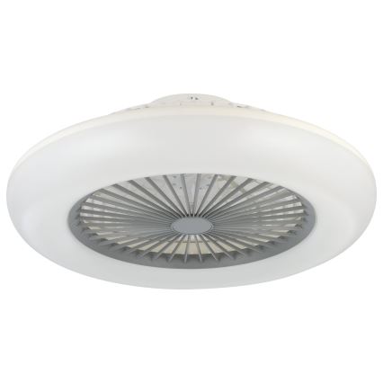 Eglo - Ventilador de teto LED dimerizável 3x LED / 12,6 W / 230 V / 2700-6500 K, diâmetro 55 cm, cinzento + controlo remoto