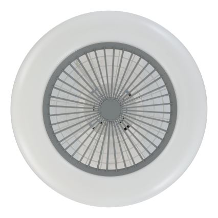 Eglo - Ventilador de teto LED dimerizável 3x LED / 12,6 W / 230 V / 2700-6500 K, diâmetro 55 cm, cinzento + controlo remoto