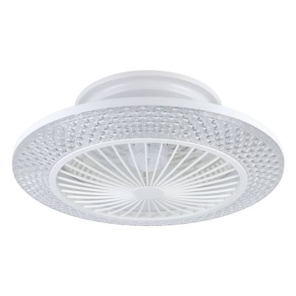 Eglo - Ventilador de teto LED dimerizável 3xLED/12,6W/230V 2700-6500K Ø 55 cm branco + comando à distância