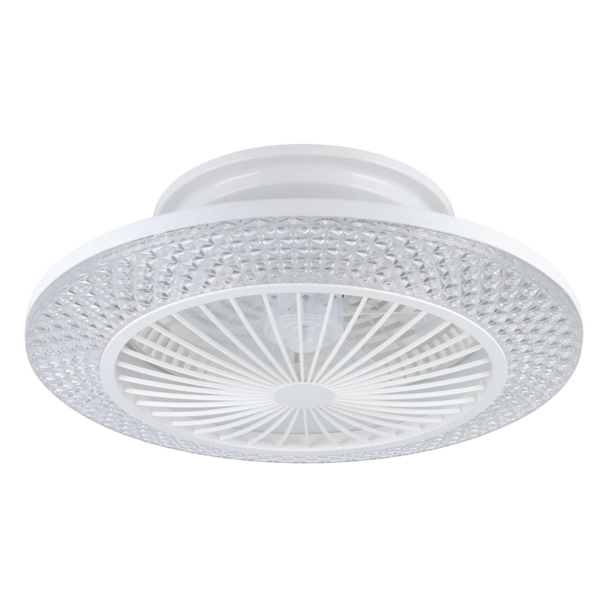 Eglo - Ventilador de teto LED dimerizável 3xLED/12,6W/230V 2700-6500K Ø 55 cm branco + comando à distância