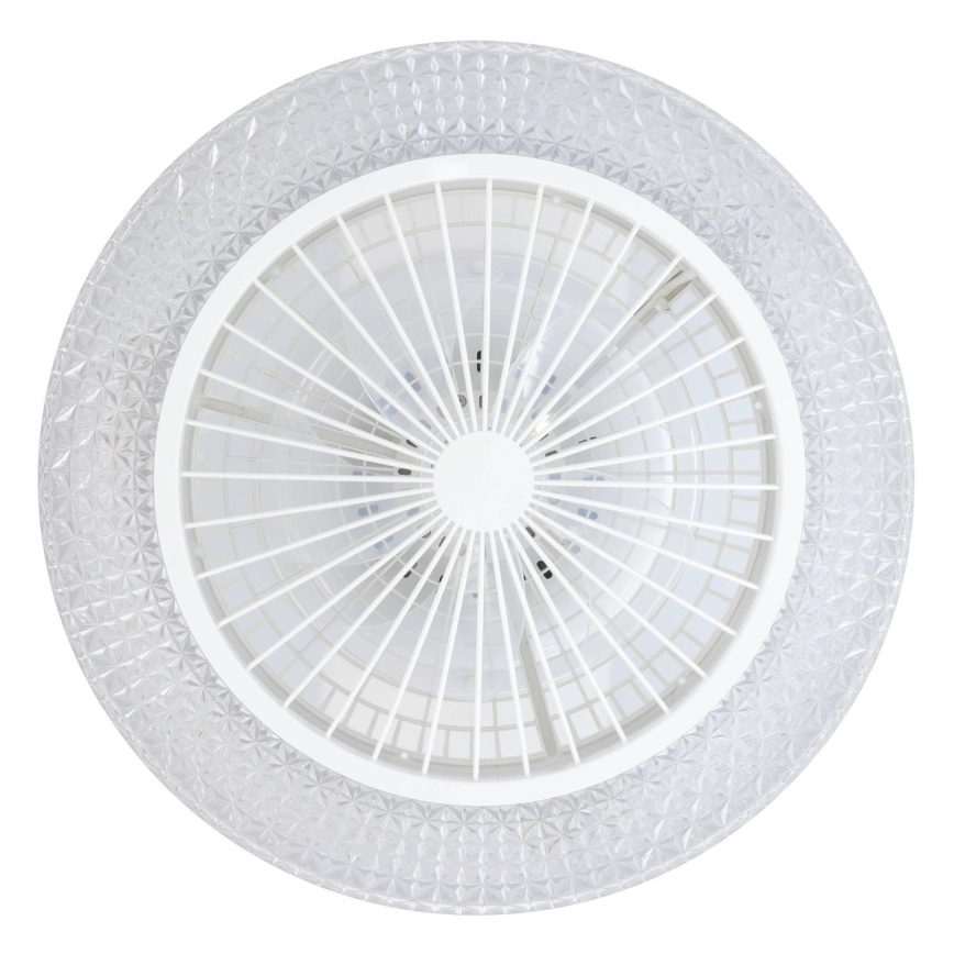 Eglo - Ventilador de teto LED dimerizável 3xLED/12,6W/230V 2700-6500K Ø 55 cm branco + comando à distância