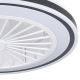 Eglo - Ventoinha de teto LED com regulação LED/25,5W/230V branco/preto 2700-6500K + controlo remoto