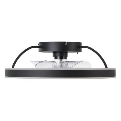 Eglo - Ventilador de teto LED RGBW dimerizável, 36W, 230V, 3000-6500K, Ø 50 cm, preto + controlo remoto