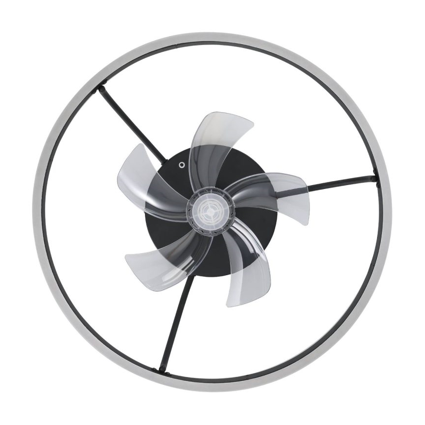 Eglo - Ventilador de teto LED RGBW dimerizável, 36W, 230V, 3000-6500K, Ø 50 cm, preto + controlo remoto