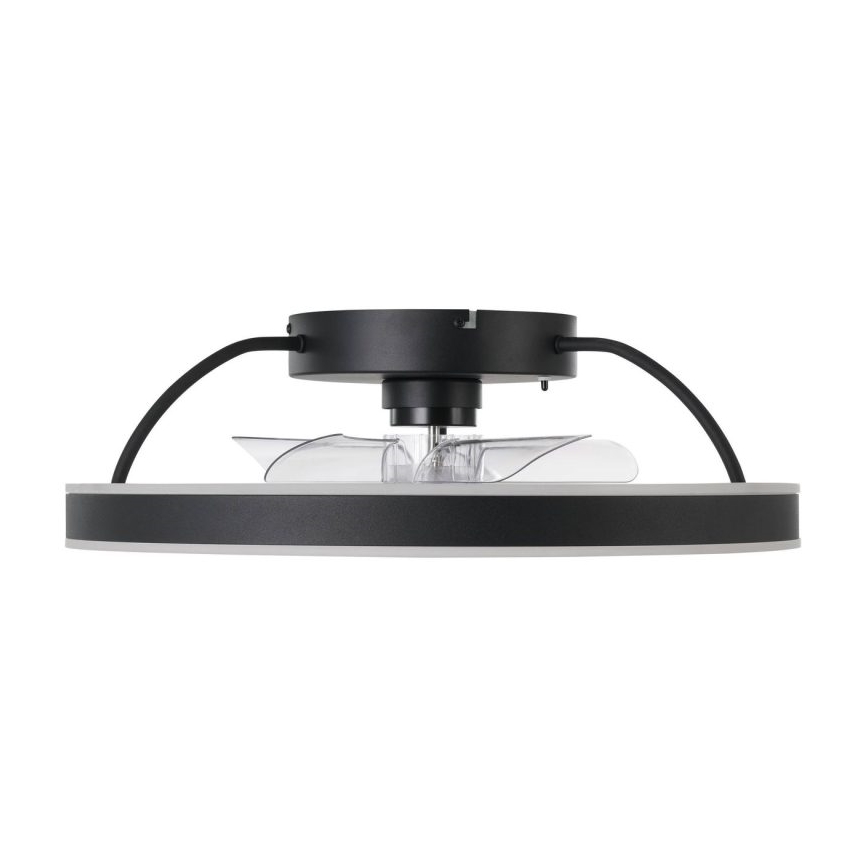 Eglo - Ventilador de teto LED RGBW dimerizável, 36W, 230V, 3000-6500K, Ø 50 cm, preto + controlo remoto