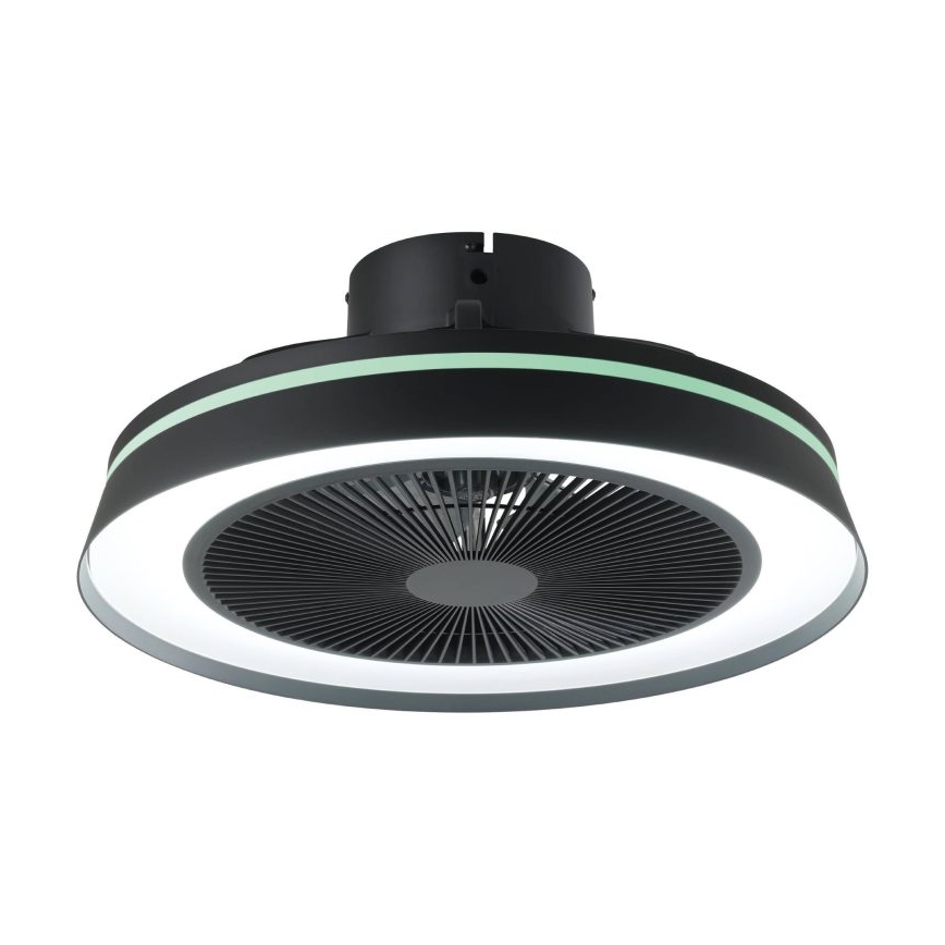 Eglo - Ventilador de teto LED RGBW dimerizável 3xLED/8,5W/230V+LED/6W 2700-6500K Ø 48 cm preto + comando remoto
