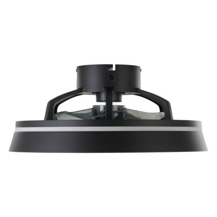 Eglo - Ventilador de teto LED RGBW dimerizável 3xLED/8,5W/230V+LED/6W 2700-6500K Ø 48 cm preto + comando remoto
