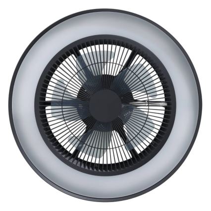Eglo - Ventilador de teto LED RGBW dimerizável 3xLED/8,5W/230V+LED/6W 2700-6500K Ø 48 cm preto + comando remoto