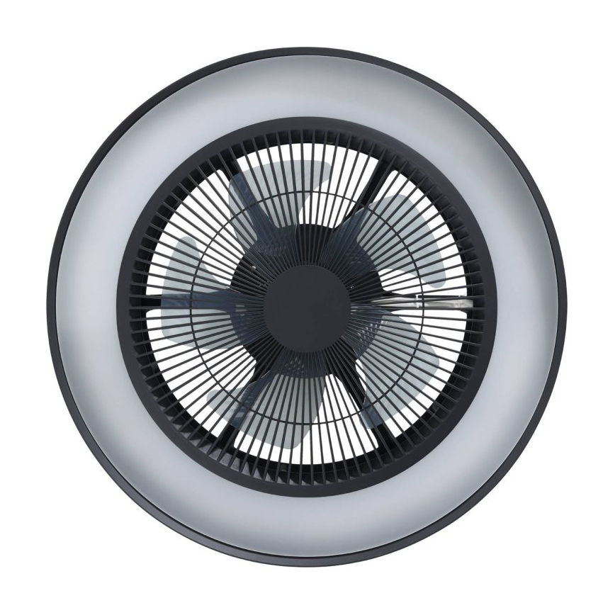 Eglo - Ventilador de teto LED RGBW dimerizável 3xLED/8,5W/230V+LED/6W 2700-6500K Ø 48 cm preto + comando remoto