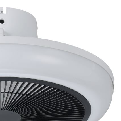 Eglo - Ventilador de teto LED regulável 3xLED/8,5W/230V 2700-6500K diâmetro 45,5 cm preto + controlo remoto