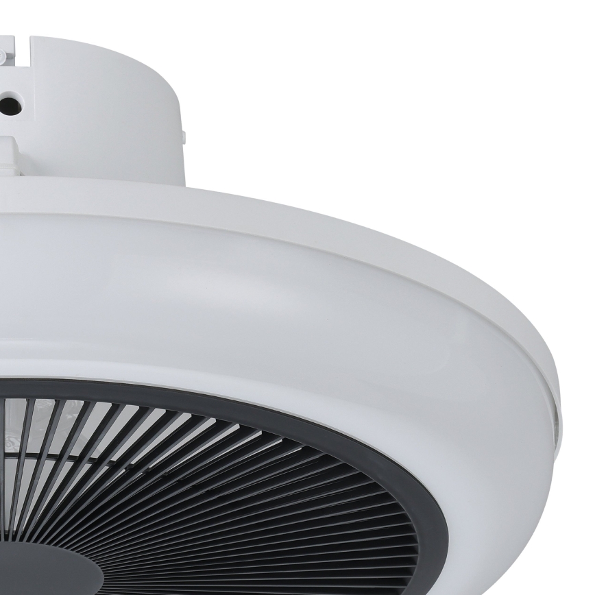 Eglo - Ventilador de teto LED regulável 3xLED/8,5W/230V 2700-6500K diâmetro 45,5 cm preto + controlo remoto