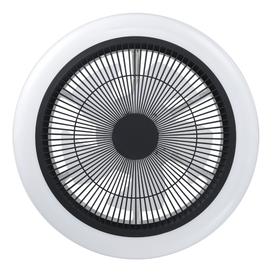 Eglo - Ventilador de teto LED regulável 3xLED/8,5W/230V 2700-6500K diâmetro 45,5 cm preto + controlo remoto