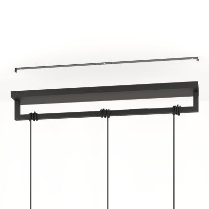 Eglo - Candeeiro suspenso 3xE27/40W/230V preto