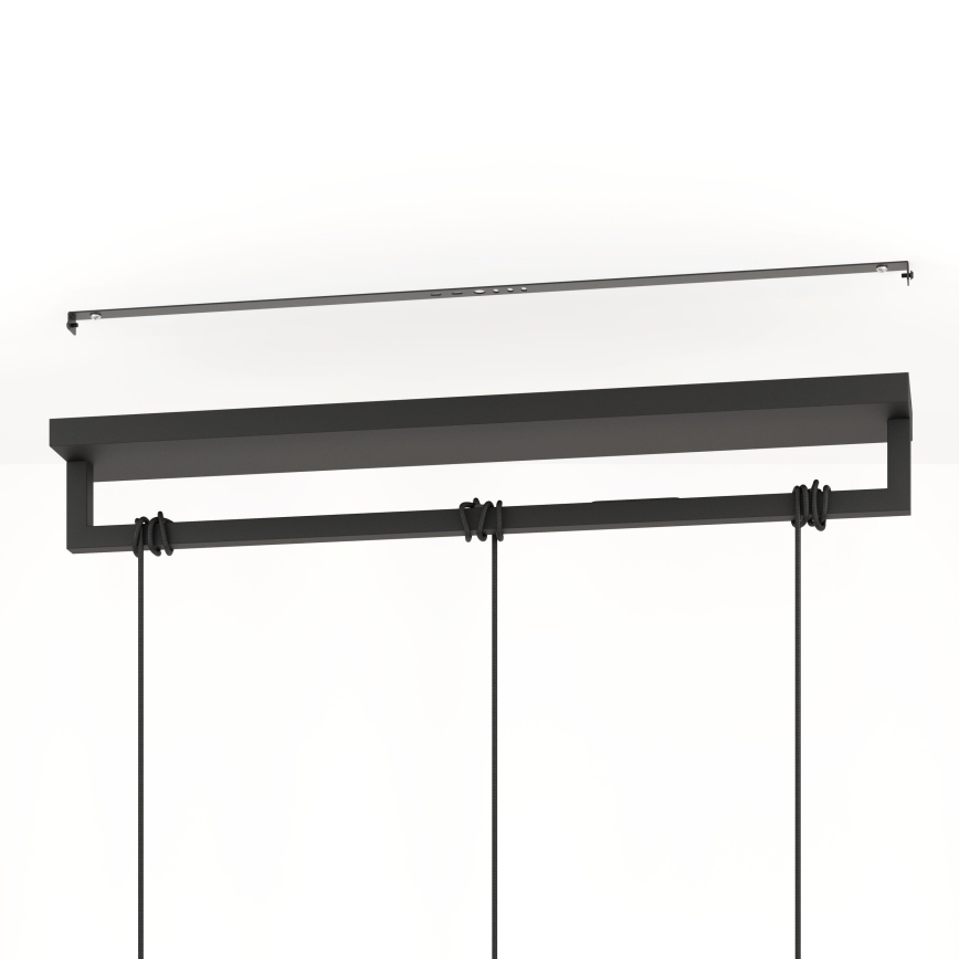 Eglo - Candeeiro suspenso 3xE27/40W/230V preto