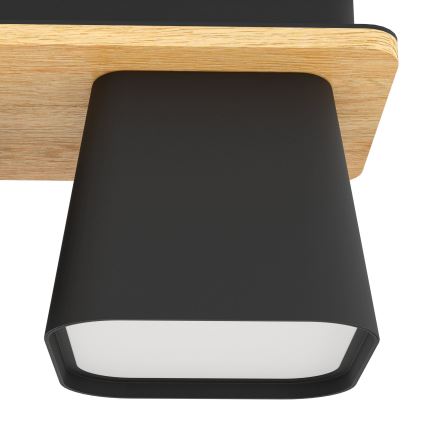 Eglo - Iluminação de teto 2xE27/40W/230V preto/castanho