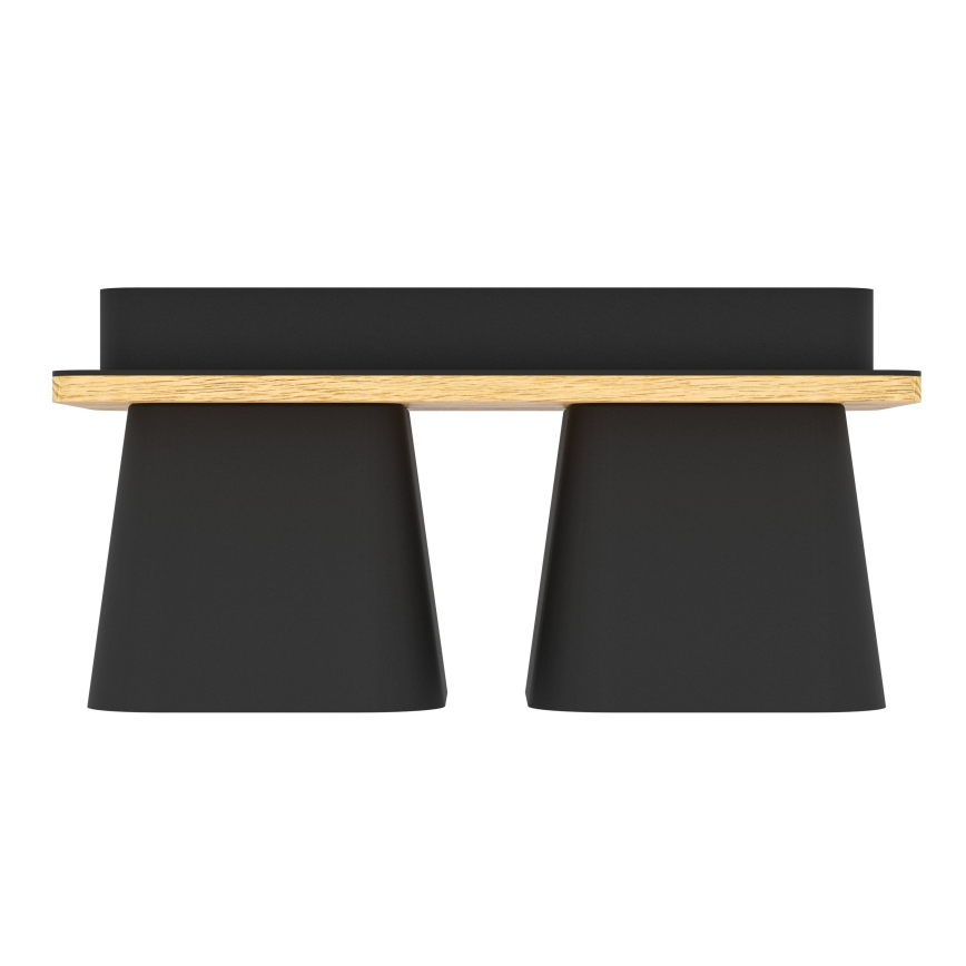 Eglo - Iluminação de teto 2xE27/40W/230V preto/castanho