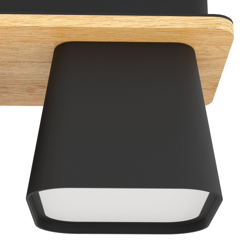 Eglo - Iluminação de teto 4xE27/40W/230V preto/castanho