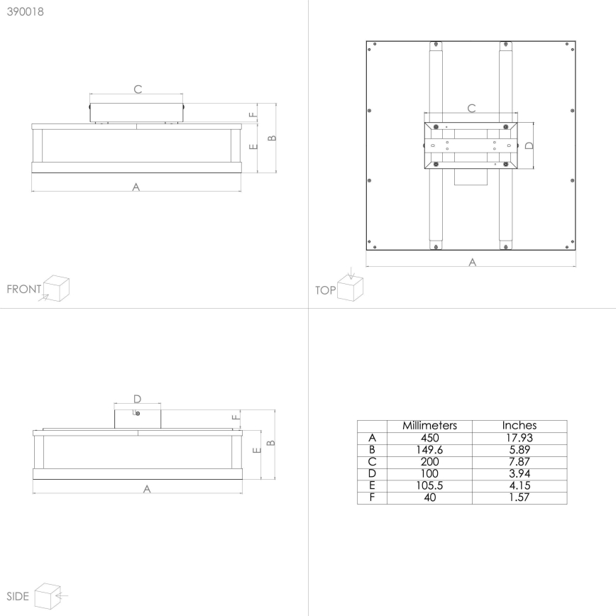 Eglo - Iluminação de teto LED com regulação LED/29,4W/230V 2700-6500K preto + comando