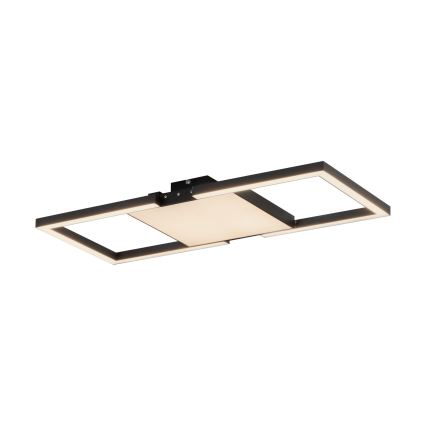 Eglo - Iluminação de teto LED com regulação LED/26,2W/230V 2700-6500K preto + comando