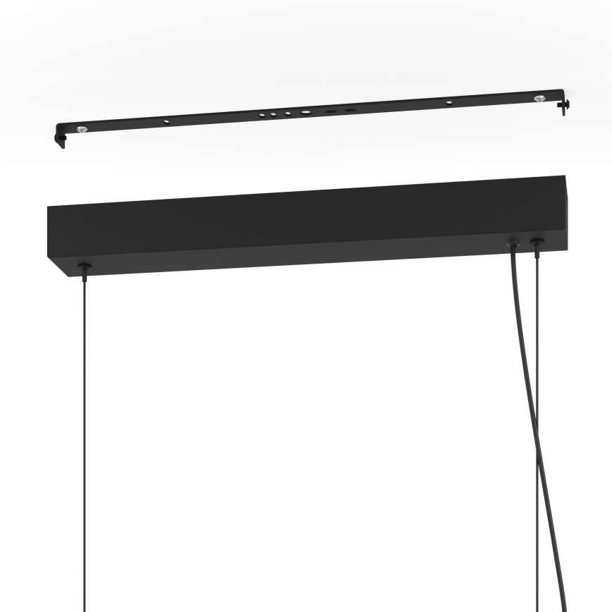 Eglo - Candeeiro suspenso LED com regulação LED/44W/230V 3000K preto/dourado
