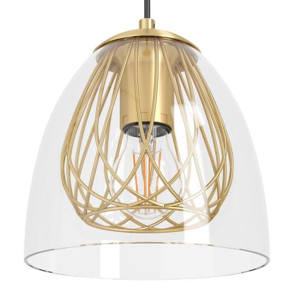 Eglo - Candeeiro suspenso 4xE27/40W/230V dourado