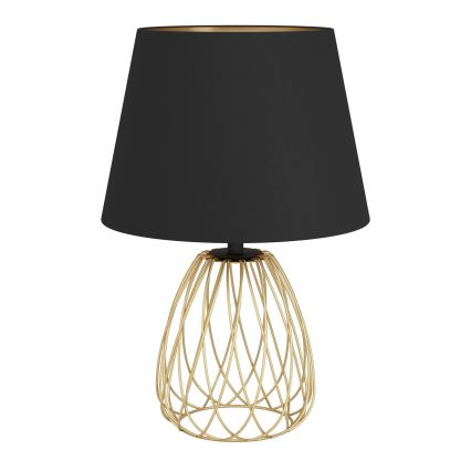 Eglo - Candeeiro de mesa 1xE27/40W/230V preto/dourado