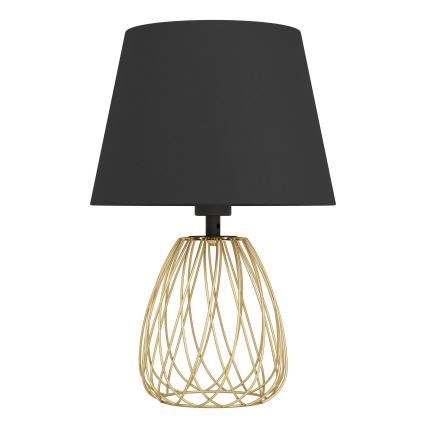 Eglo - Candeeiro de mesa 1xE27/40W/230V preto/dourado