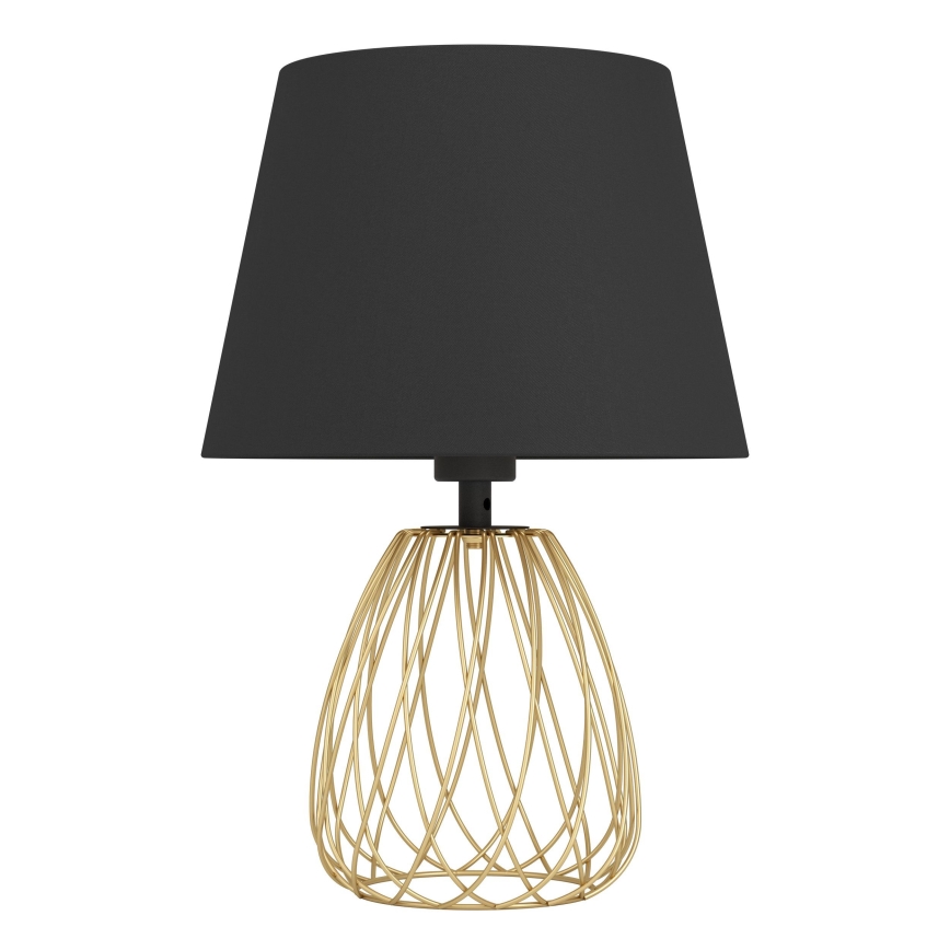 Eglo - Candeeiro de mesa 1xE27/40W/230V preto/dourado