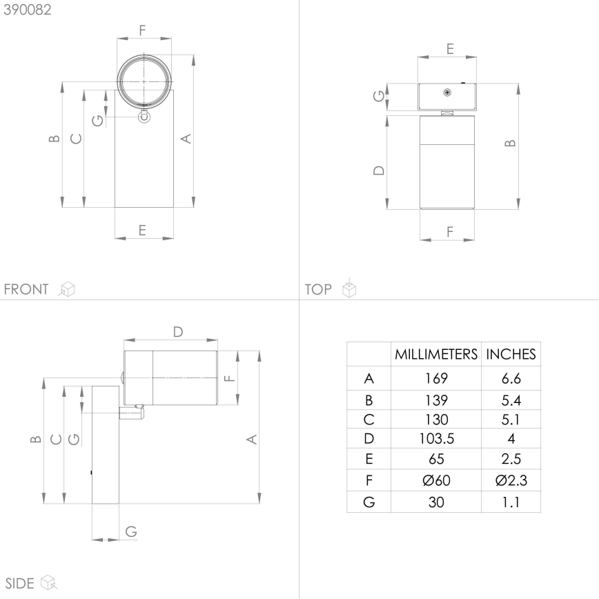 Eglo - Foco de parede LED 1xGU10/4,5W/230V 3000K preto/dourado