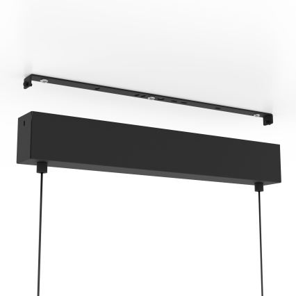Eglo - Candeeiro suspenso LED com regulação 2xLED/12,5W/230V + LED/15,5W 3000K preto