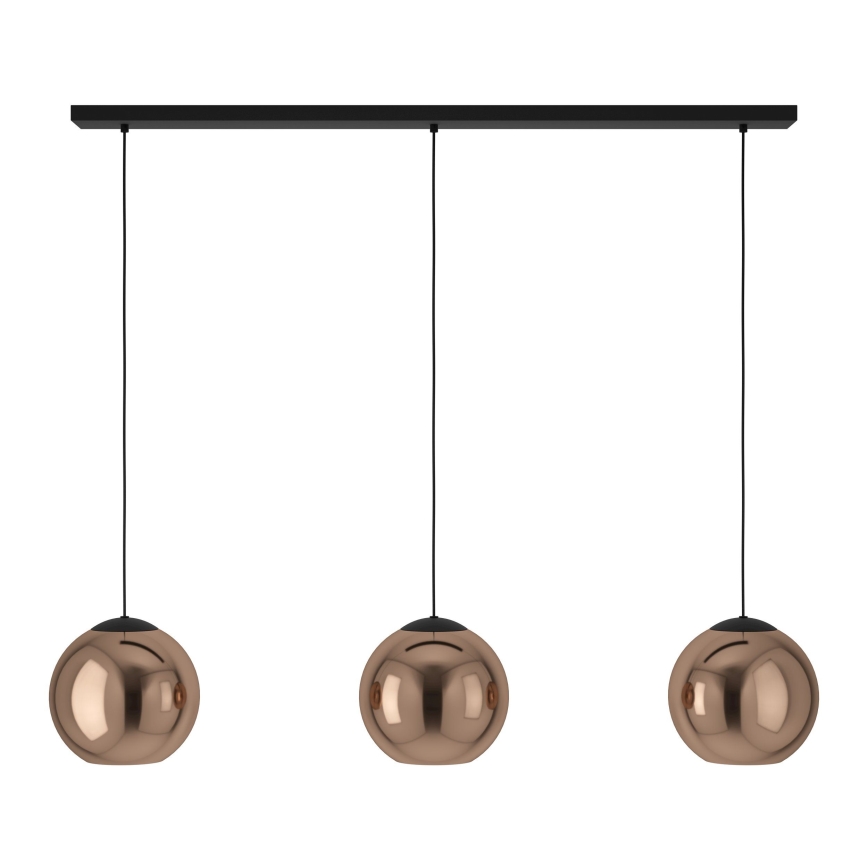 Eglo - Candeeiro suspenso 3xE27/40W/230V cobre