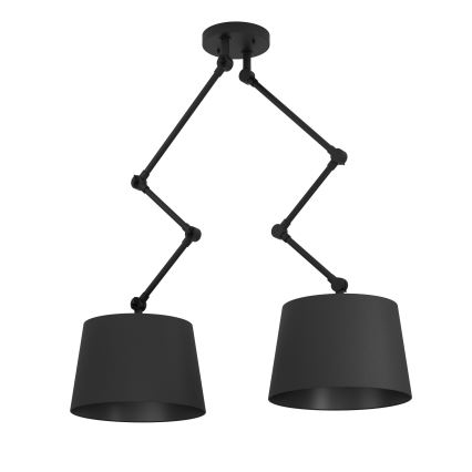 Eglo - Candeeiro suspenso 2xE27/40W/230V preto